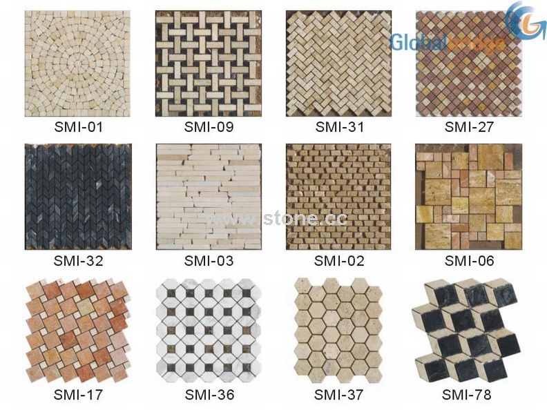 Marble Mosaic Tile(Irregular Mixture) Marble Mosaic Tile(Irregular Mixture)