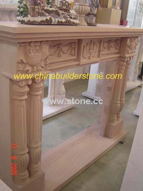 Sandstone Fireplace