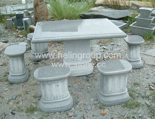 Stone Carving - Table & Chair Stone Carving - Table & Chair