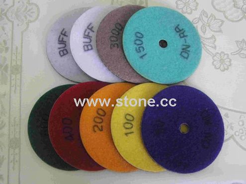 Flexible Diamond Polishing Pad & Backer Flexible Diamond Polishing Pad & Backer