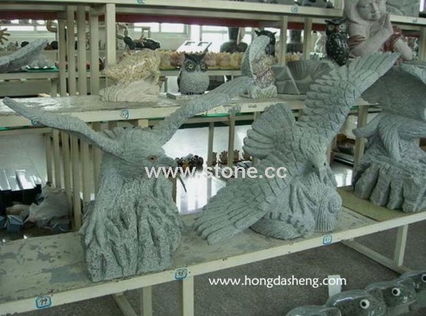 Granite Eagle Carving Granite Eagle Carving