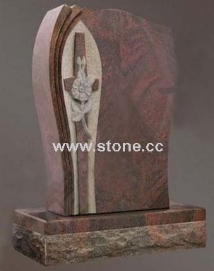 Engraved Cross Headstone Engraved Cross Headstone