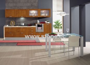Solid Wood Kitchen Cabinets (MLN-K002)