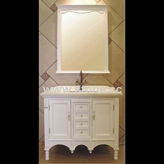 Solid Wood Bathroom Cabinets with Granite Vanity Tops (NS-C014) Solid Wood Bathroom Cabinets with Granite Vanity Tops (NS-C014)