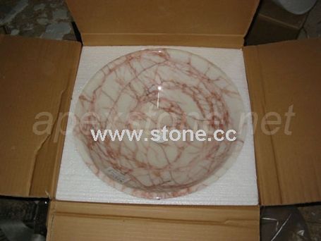 Agate Red Sink Bowl