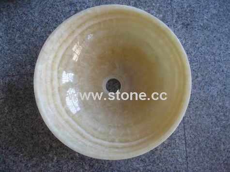 Stone Sink--Honey Onyx
