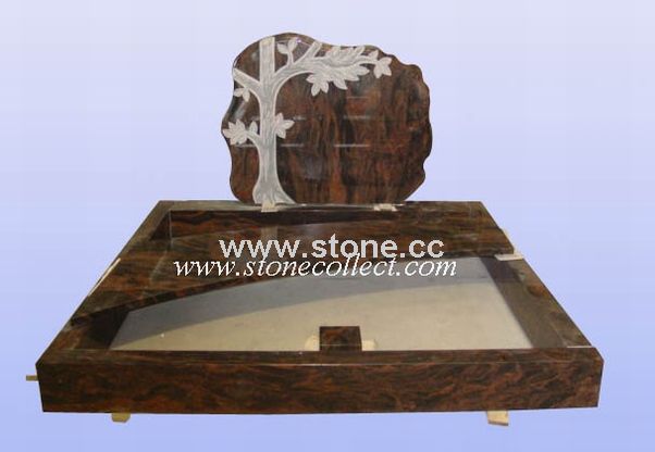 Granite Monument with Ornament-Tree Granite Monument with Ornament-Tree
