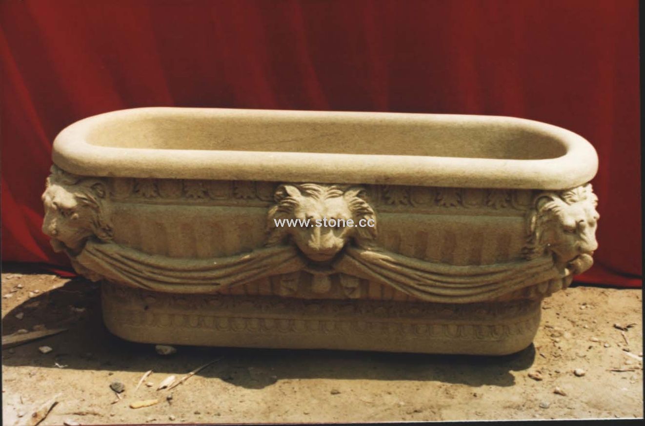Hand Carved Stone Bathtub (QFP091) Hand Carved Stone Bathtub (QFP091)