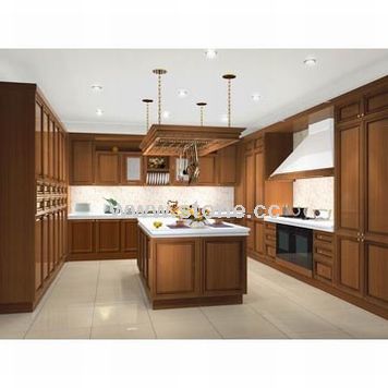 SolidWood Kitchen With Island Cabinet (KC007) SolidWood Kitchen With Island Cabinet (KC007)