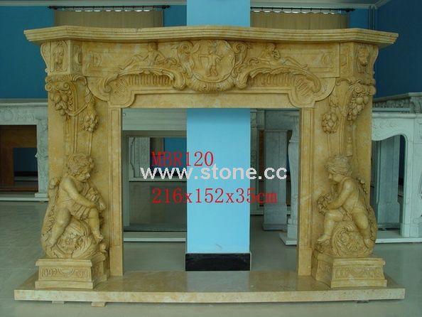 Marble Fireplace Mantel, Fireplace Surrounding Marble Fireplace Mantel, Fireplace Surrounding