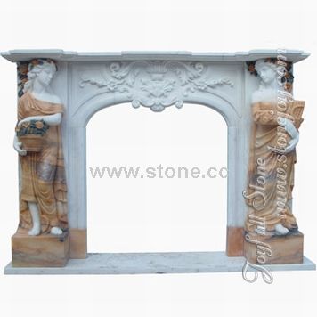 Marble Fireplace Mantel (FS-037) Marble Fireplace Mantel (FS-037)