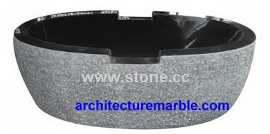 Carved Granite tub-MTUB-004