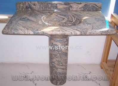 Bathroom Vanity Top with Iron Base (Sea-Wave Green) Bathroom Vanity Top with Iron Base (Sea-Wave Green)