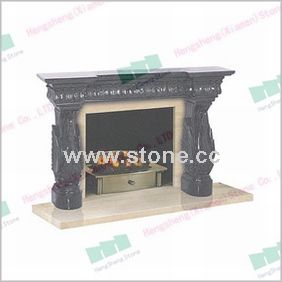 Marble & Granite Fireplace (SW-FP024) Marble & Granite Fireplace (SW-FP024)