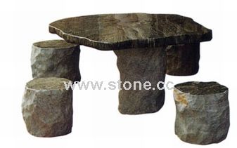 Slate Table and Bench