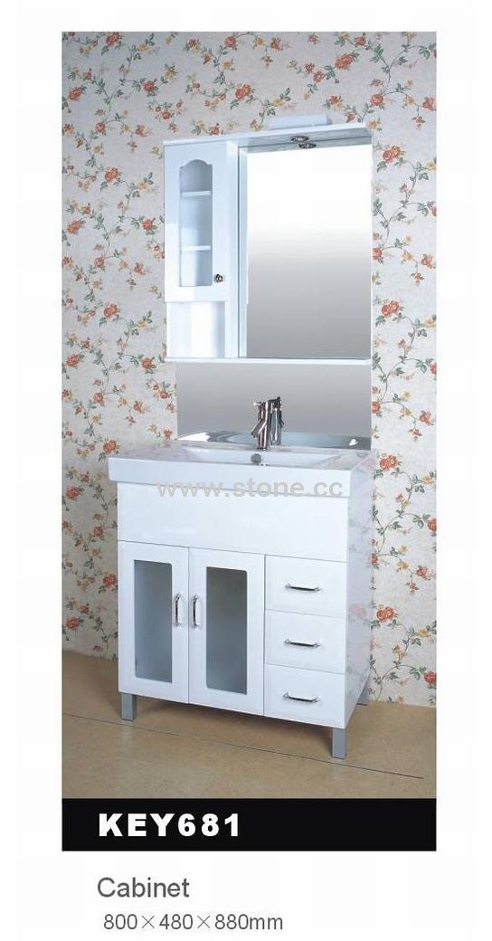 Ceramic Basin Bathroom Vanity (KEY681)
