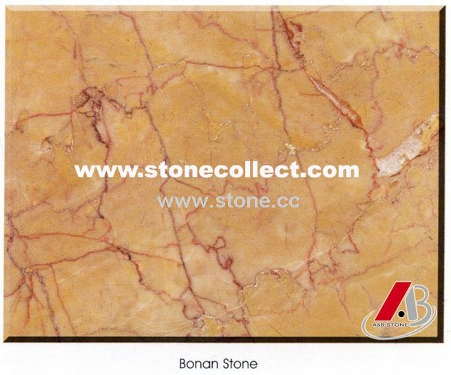 Yellow Marble with Beautiful Red line (Bonan Stone) Yellow Marble with Beautiful Red line (Bonan Stone)