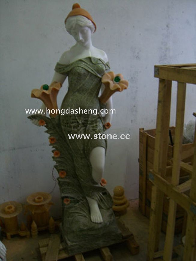 Sculpture (FS02 Girl with Flower)