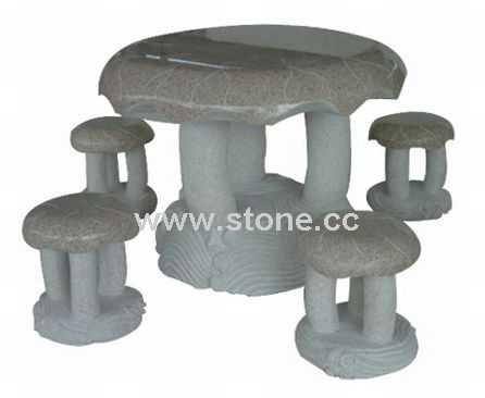 Stone Bench and Table(Table 020)