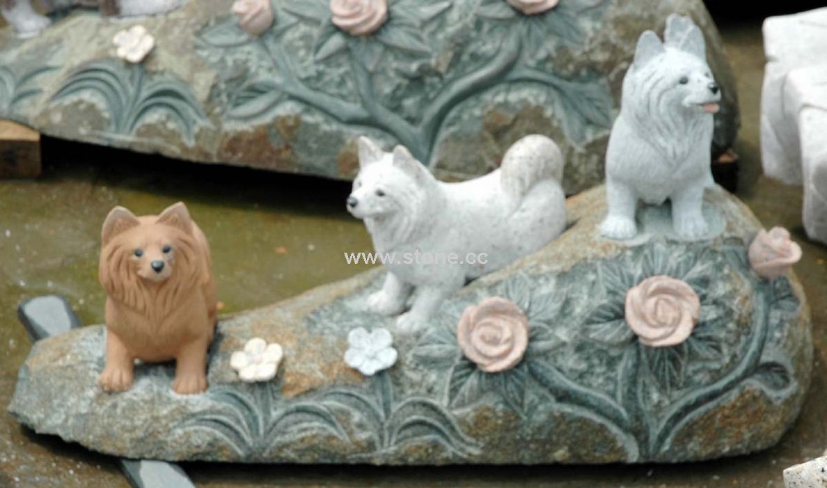 Three Dogs & Flower