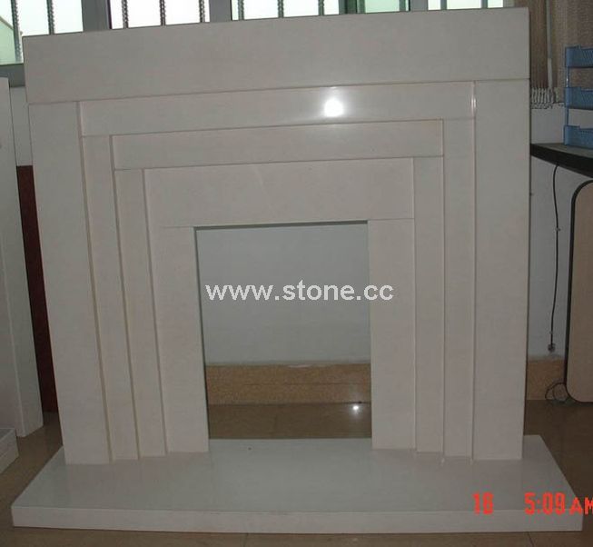 Fire Surround In Lightweight Marble (SJ-FPM06)