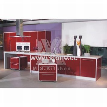Resin Finish Kitchen Furniture (MS-W2802) Resin Finish Kitchen Furniture (MS-W2802)