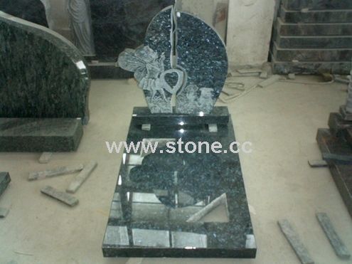 Blue Pearl Tombstone