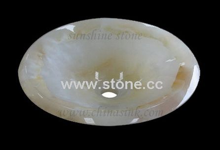 Stone Bathroom Sink/White Onyx Sink (DS-51) Stone Bathroom Sink/White Onyx Sink (DS-51)