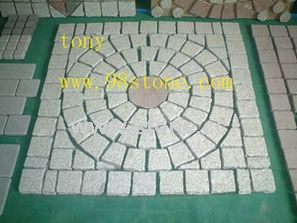 Granite Paving Cobblestone Meshed Granite Paving Cobblestone Meshed