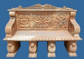 Stone Table Bench, Graden Bench
