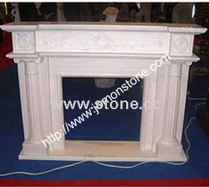 White Marble Fireplace&Mantel (XMJ-FP001) White Marble Fireplace&Mantel (XMJ-FP001)