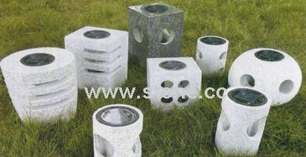 Granite Solar Garden Lamp