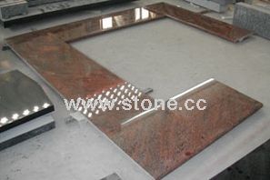 Multicolor Red Countertop