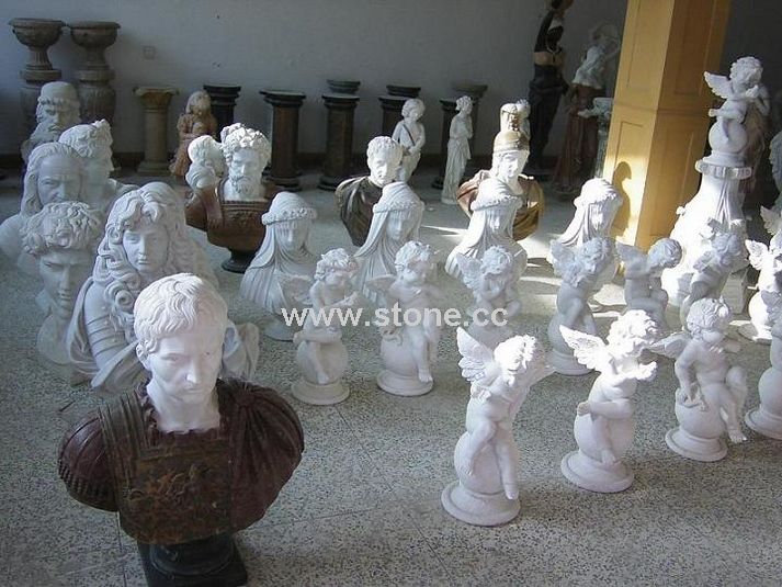 Marble Bust Sculptuer Carving Statue Marble Bust Sculptuer Carving Statue