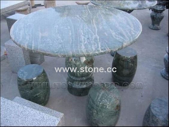 Natural Stone Table (Green Dragon Onyx) Natural Stone Table (Green Dragon Onyx)