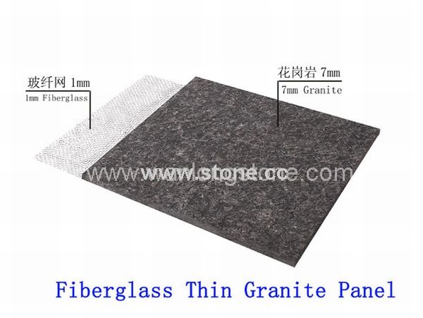 Fiberglass Backed Thin Granite Panel Fiberglass Backed Thin Granite Panel