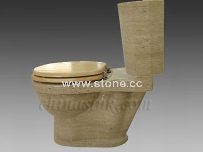 Stone Toilet/ Beige Travertine Toilet (ST-13)