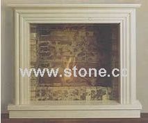 Carved Stone Fireplace