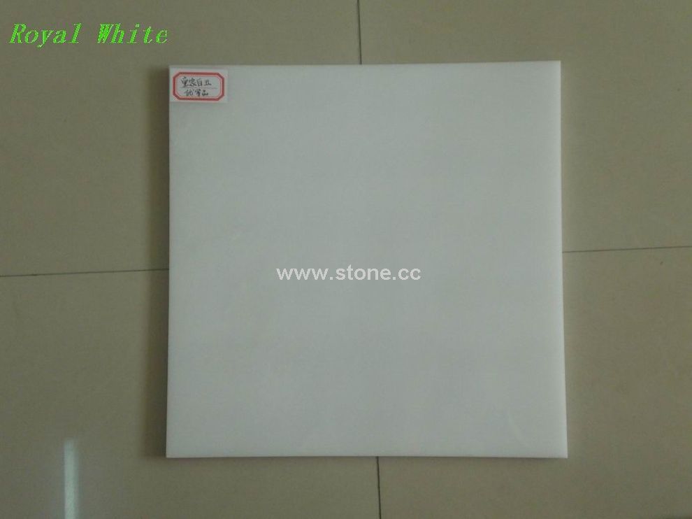 Pure White Marble Tiles-Royal White