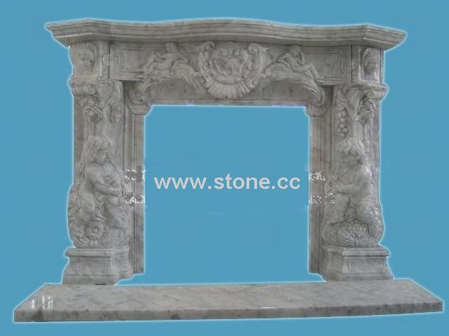 Stone Fireplace Mantel (LX-10) Stone Fireplace Mantel (LX-10)
