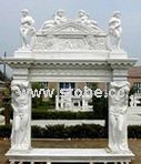 Marble Fireplace Mantels and Stone Fireplaces (JXM-C2)