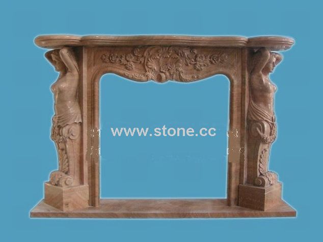 Stone Fireplace Mantel (LX-09) Stone Fireplace Mantel (LX-09)