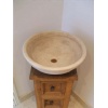 Round Travertine Sink