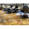 French Pattern Yellow Travertine Paver