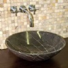 Dynasty Brown Polished Marble Basin