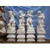 Marble children statue