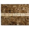 Black and Brown Breccia - Coralina Beige Mosaic