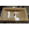 Emperador marble square basin