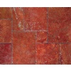 Rosso Persia antiqued travertine pattern