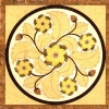 Mosaic Pattern Tiles, Marble Waterjet Medallion